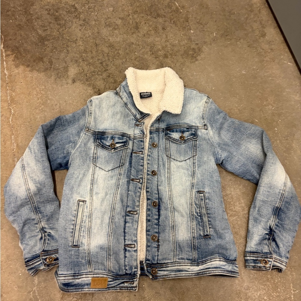 Vintage Lois Blue‎ Denim Sherpa Jacket